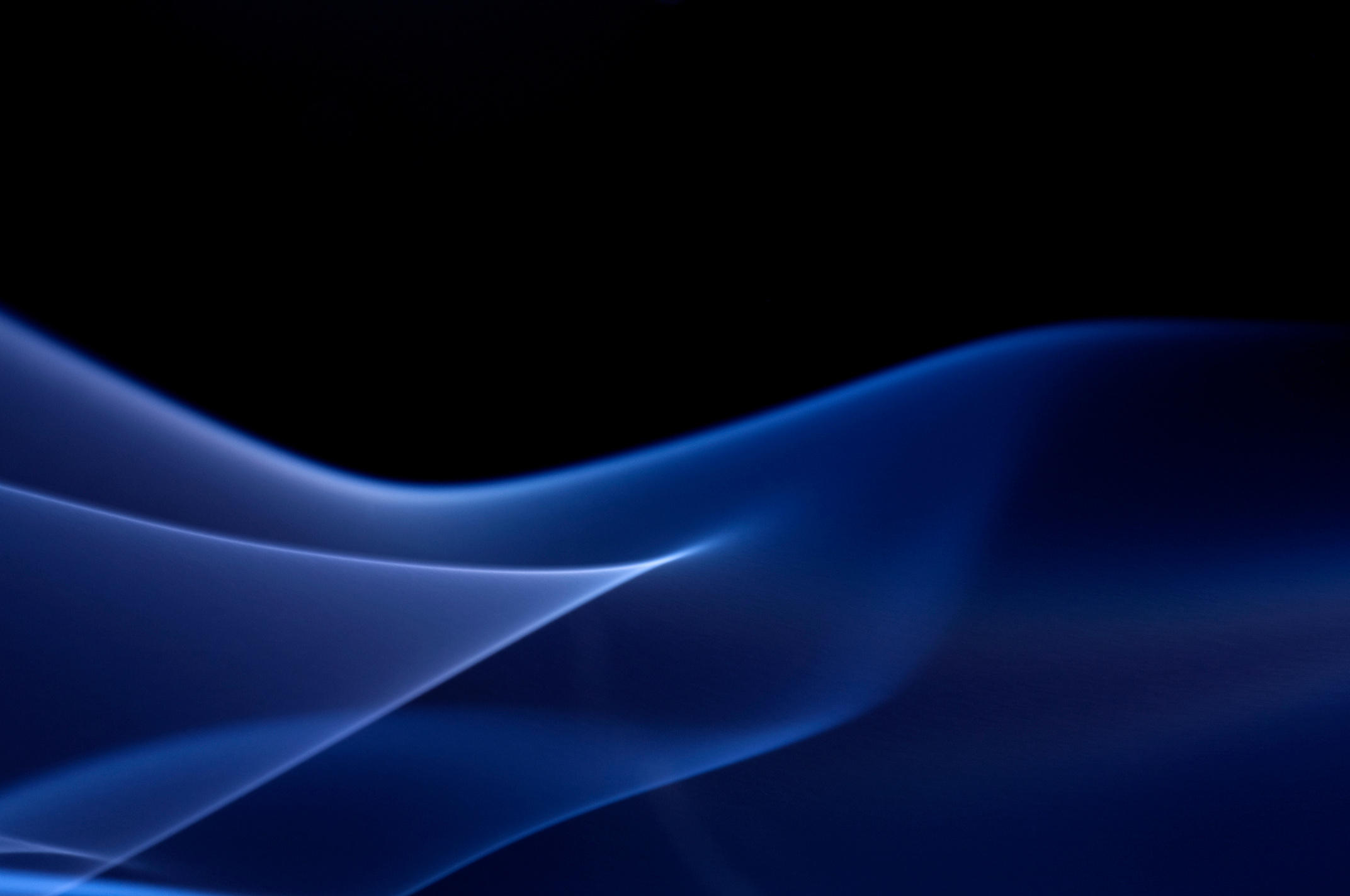 Blue  smoke on black