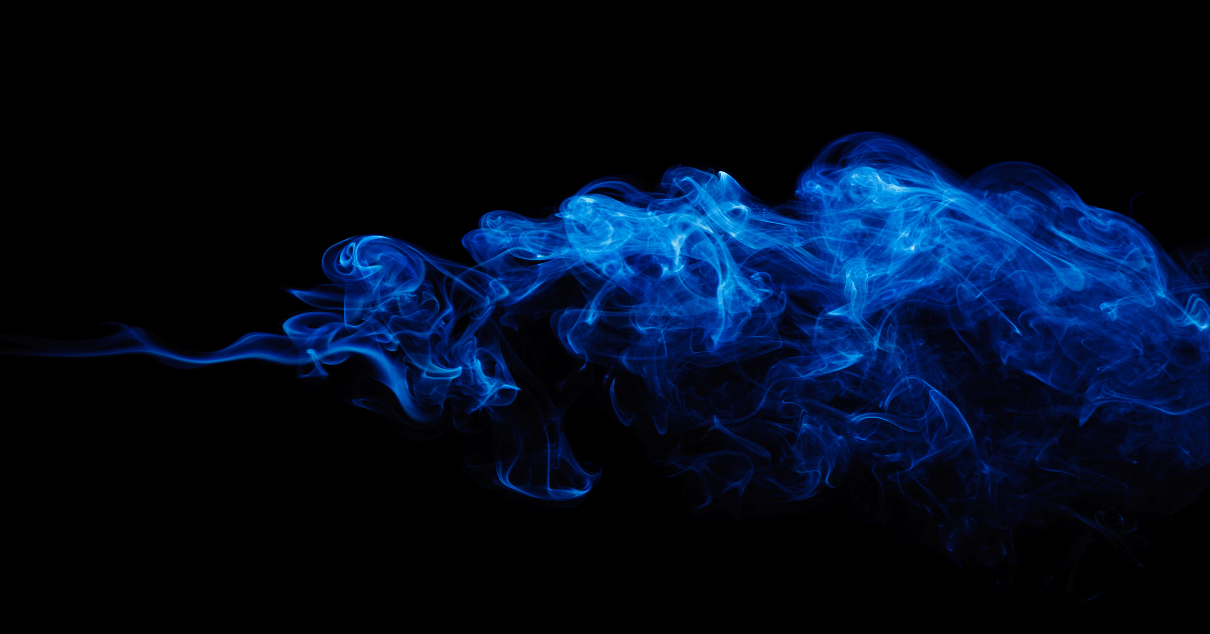 Blue Smoke On Black
